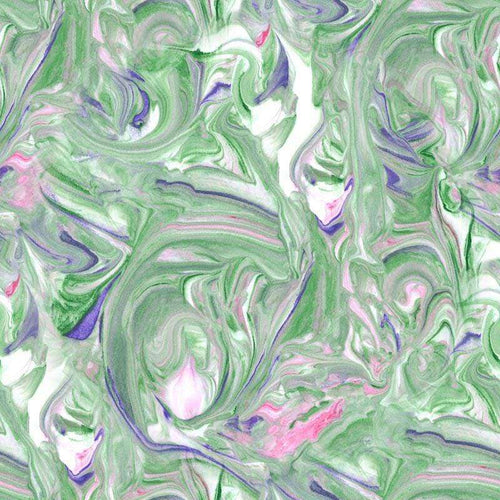 Abstract marble pattern in pastel greens and pinks