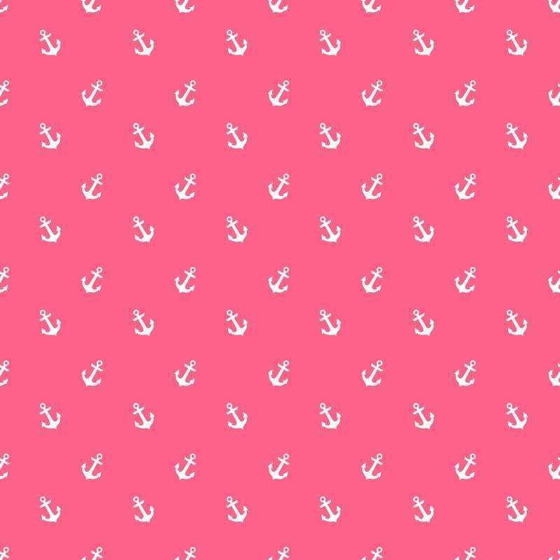 Pink background with white anchor pattern