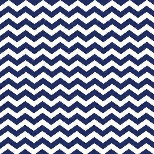 Classic navy blue and white chevron pattern