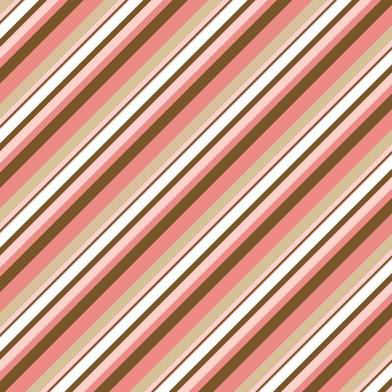 Diagonal striped pattern in shades of pink and brown