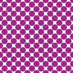 Seamless purple polka dot pattern on a white background