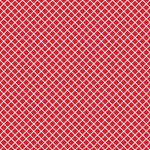 Red and white lattice pattern