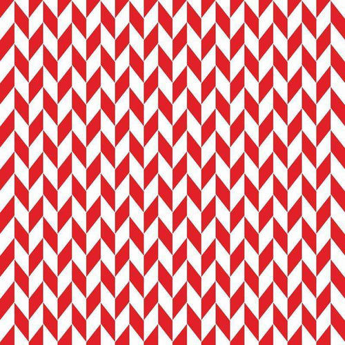 Red and white chevron pattern