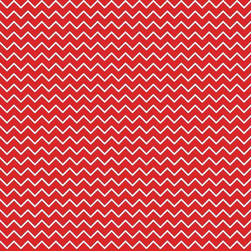 Repeating zigzag pattern in crimson and white