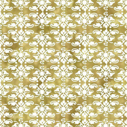 Elegant golden fleur-de-lis pattern on a textured background