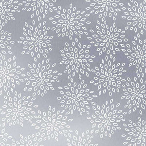 Elegant white leaf pattern on a grey background
