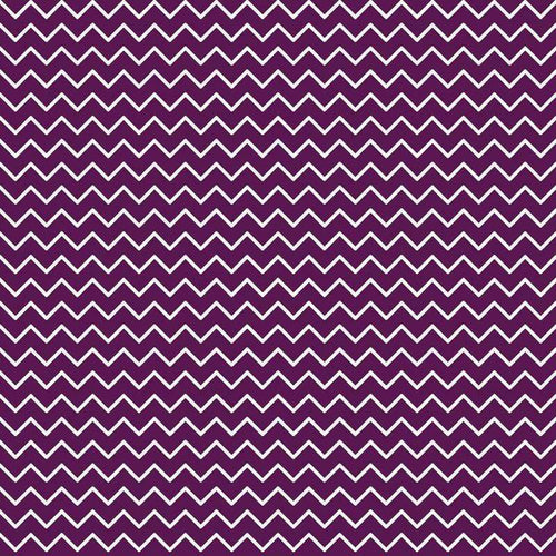 White zigzag pattern on a plum background