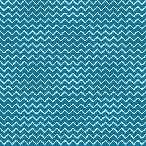 Teal and white chevron pattern