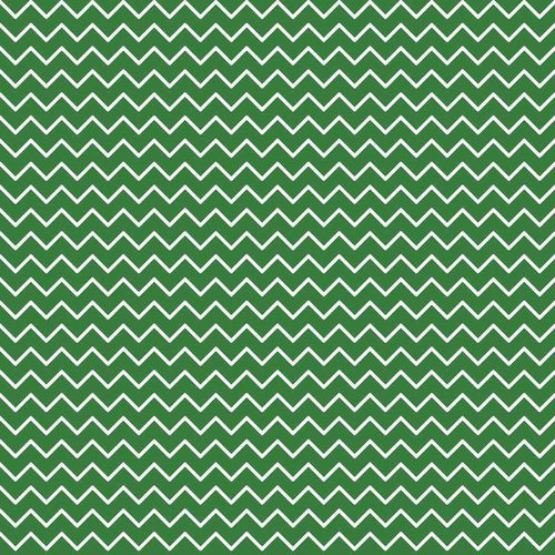 Continuous zigzag pattern on a green background