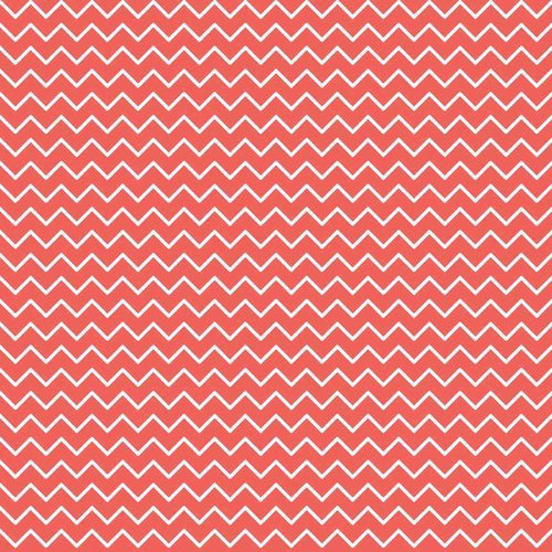 Continuous crimson zigzag pattern on a pale background