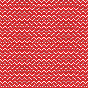 Repetitive zigzag pattern in crimson and white