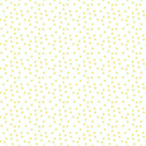 Seamless yellow star pattern on white background