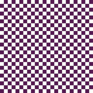 Checkerboard pattern with alternating purple and white squares