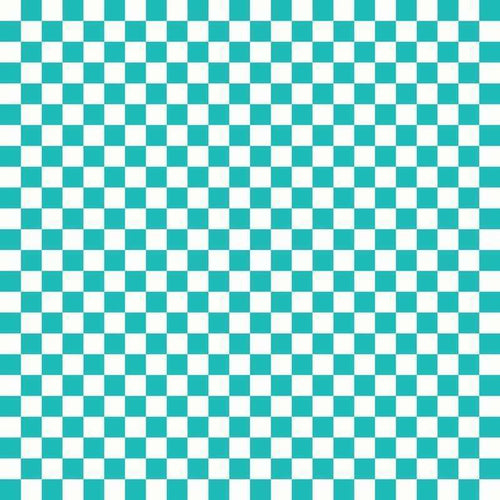 A seamless checkerboard pattern with alternating aqua and white squares