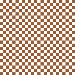 Traditional brown and white checkered pattern