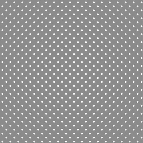 Seamless gray backdrop with white polka dots