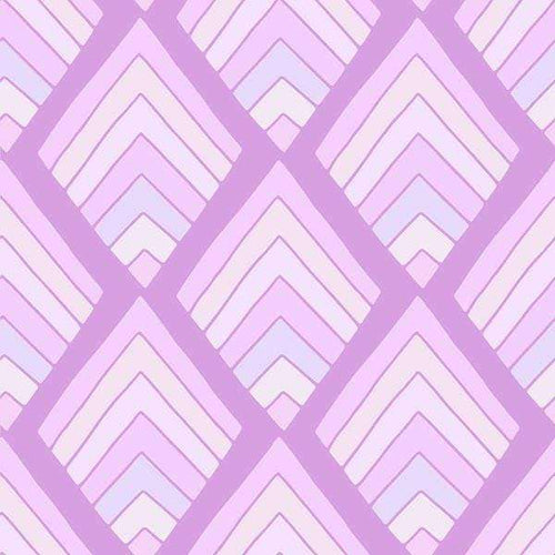 Geometric chevron pattern in shades of purple and white