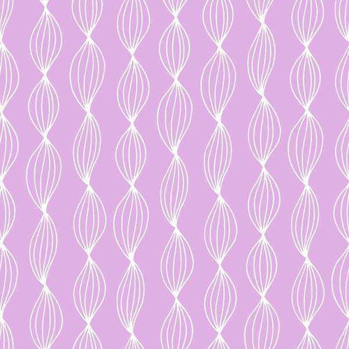 Seamless lavender and white teardrop pattern