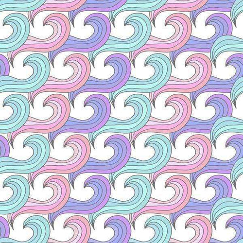 Interlocking pastel swirls pattern