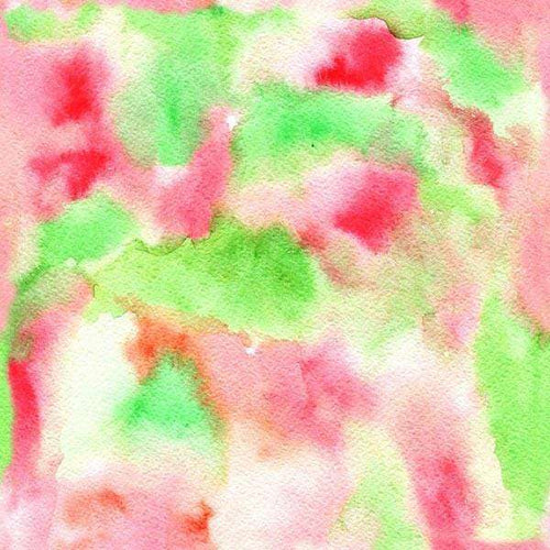 Abstract watercolor pattern in pink and green hues