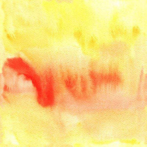 Abstract watercolor pattern with blending red and yellow tones