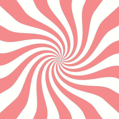 Abstract swirling pattern with coral and white