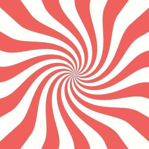 Red and white swirling pattern