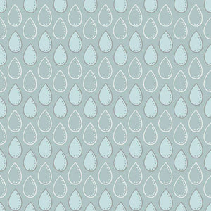Repeating teardrop pattern with dotted details