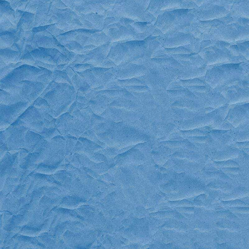 Textured blue crumpled paper pattern