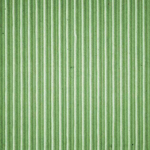 Green corrugated cardboard texture