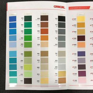Crafter's Vinyl Supply More ORACAL® 631 Colour Chart by Crafters Vinyl Supply
