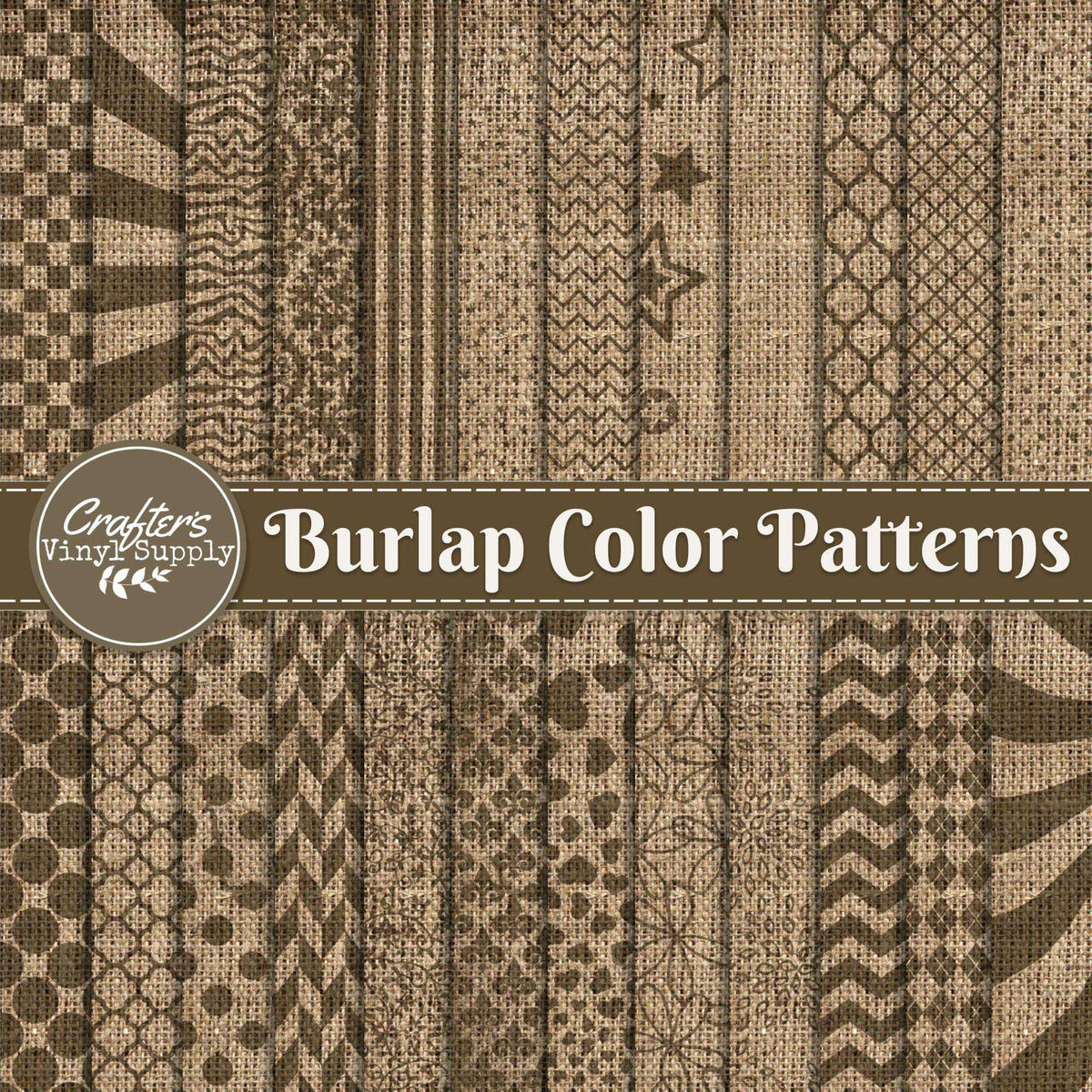 Burlap Color Patterns – Crafter's Vinyl Supply