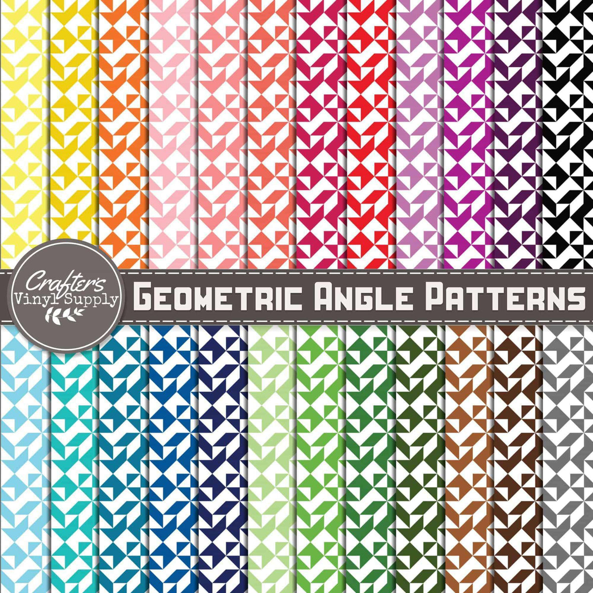 Geometric Angle Patterns – Crafter's Vinyl Supply