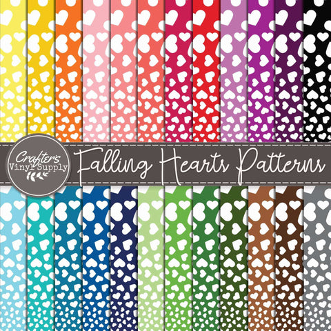 Falling Hearts Patterns