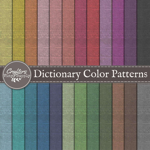 Dictionary Color Patterns