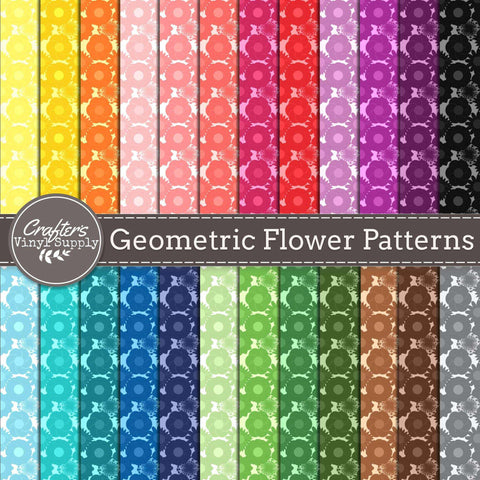 Geometric Flower Patterns
