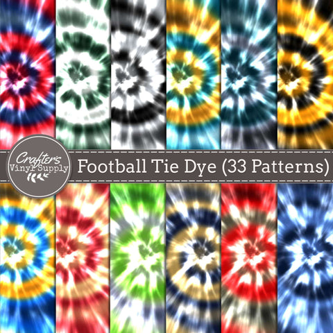 Football Tie Dye Pattern