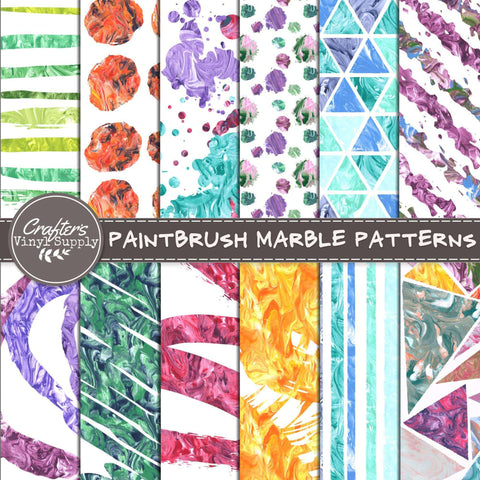 Paintbrush Marble Patterns