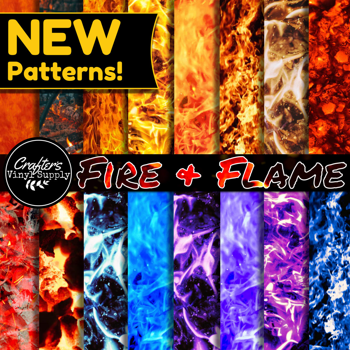 Fire and Flame Patterns – Crafter's Vinyl Supply