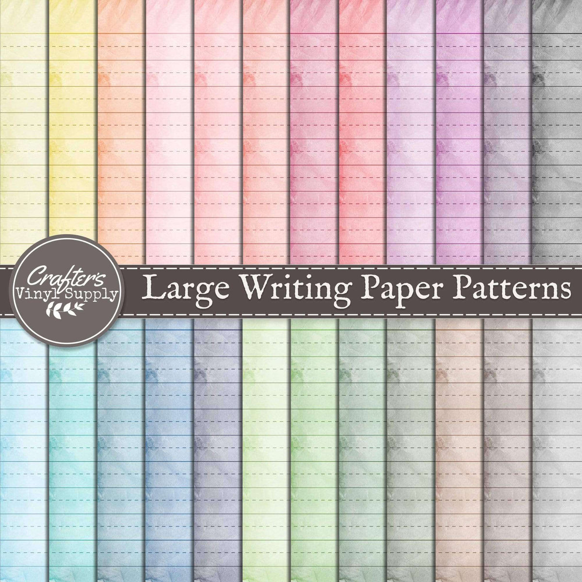 Large Writing Paper Patterns – Crafter's Vinyl Supply