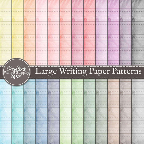 Large Writing Paper Patterns