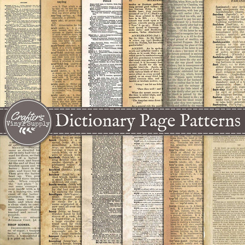 Dictionary Page Patterns