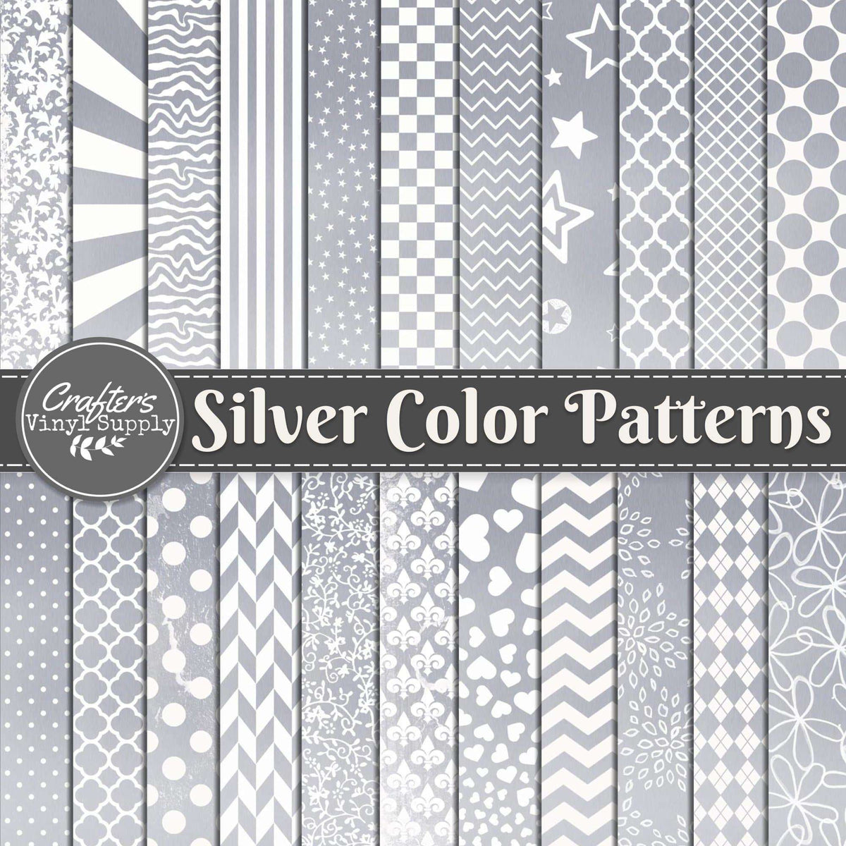 Silver Color Patterns – Crafter's Vinyl Supply