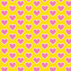 Pink Hearts on Yellow - Pattern Vinyl and HTV