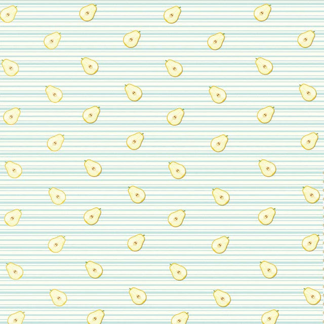Lemon slices on striped background pattern