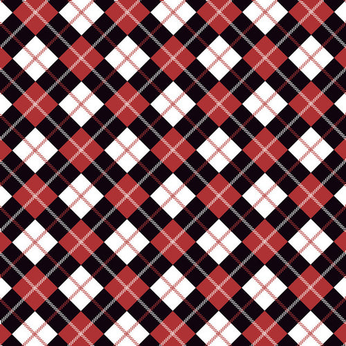 Scottish Red Diagonal - Pattern Vinyl and HTV