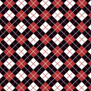 Scottish Red Diagonal - Pattern Vinyl and HTV