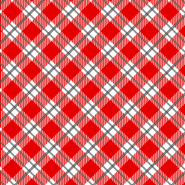 Country Classics Red Diagonal - Pattern Vinyl and HTV