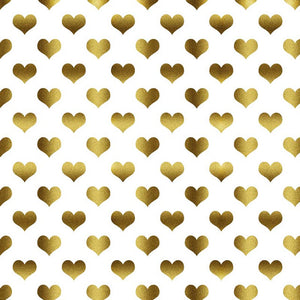 Gold Hearts - Pattern Vinyl and HTV