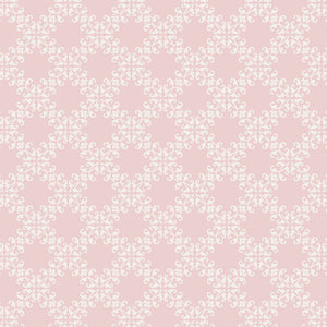 Leafy Pink Squares - Pattern Vinyl and HTV